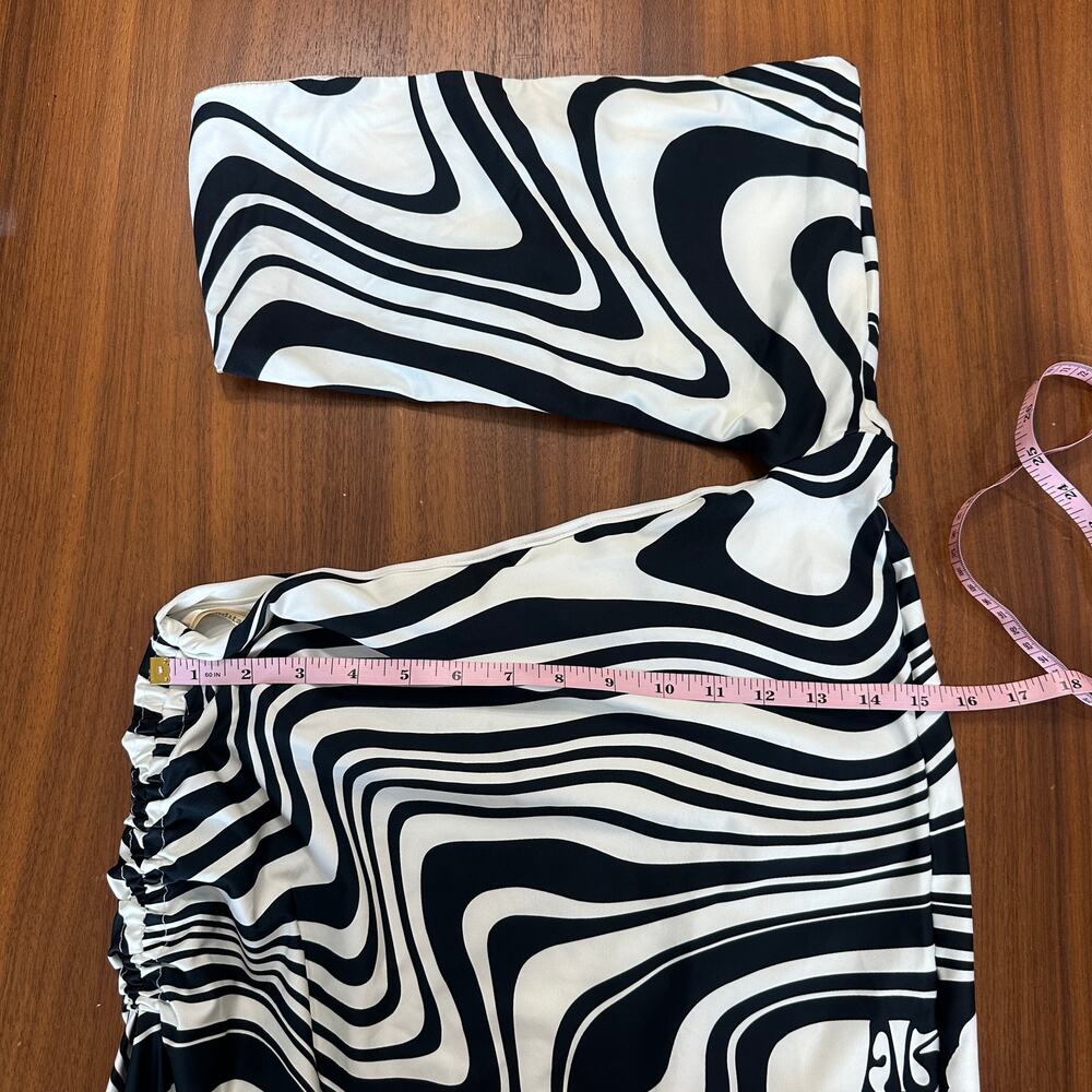 Agua Bendita X Revolve Gwen Maxi Dress Black Swirl, Beach Resort Pool, Large NWT - Picture 8 of 14